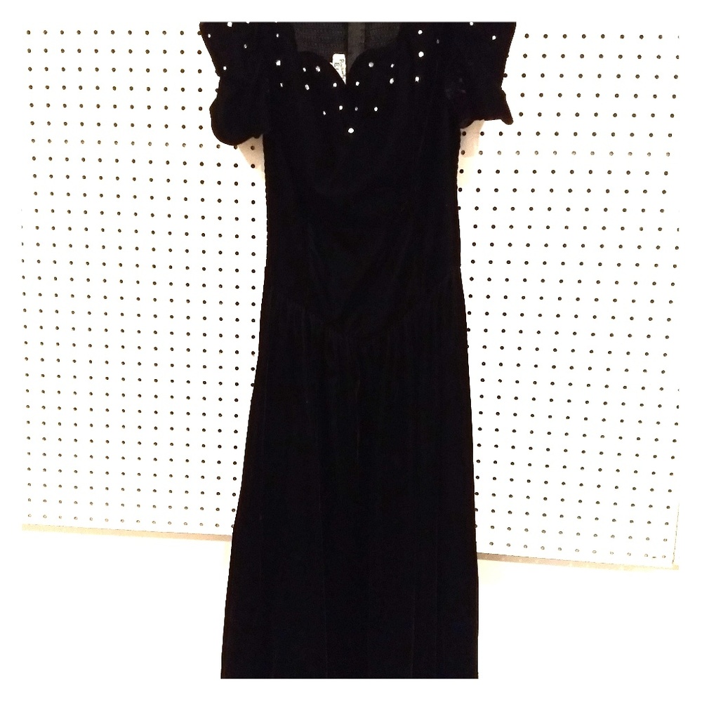 Positively Ellyn Black Velvet dress size 10